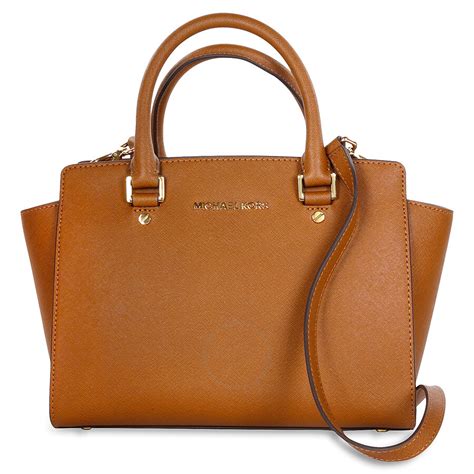 michael kors selma medium satchel crossbody tan|Michael Kors Womens Selma Satchel .